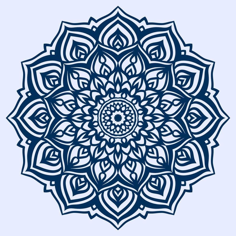 abstract mandala art with youth and soft color circular decoration for web or print vector design element