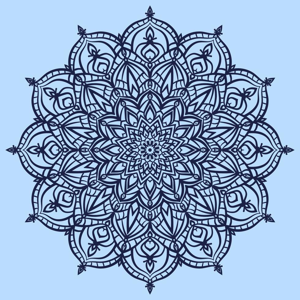 Printmandala art vector abstract round trippy ethnic design for web or print element