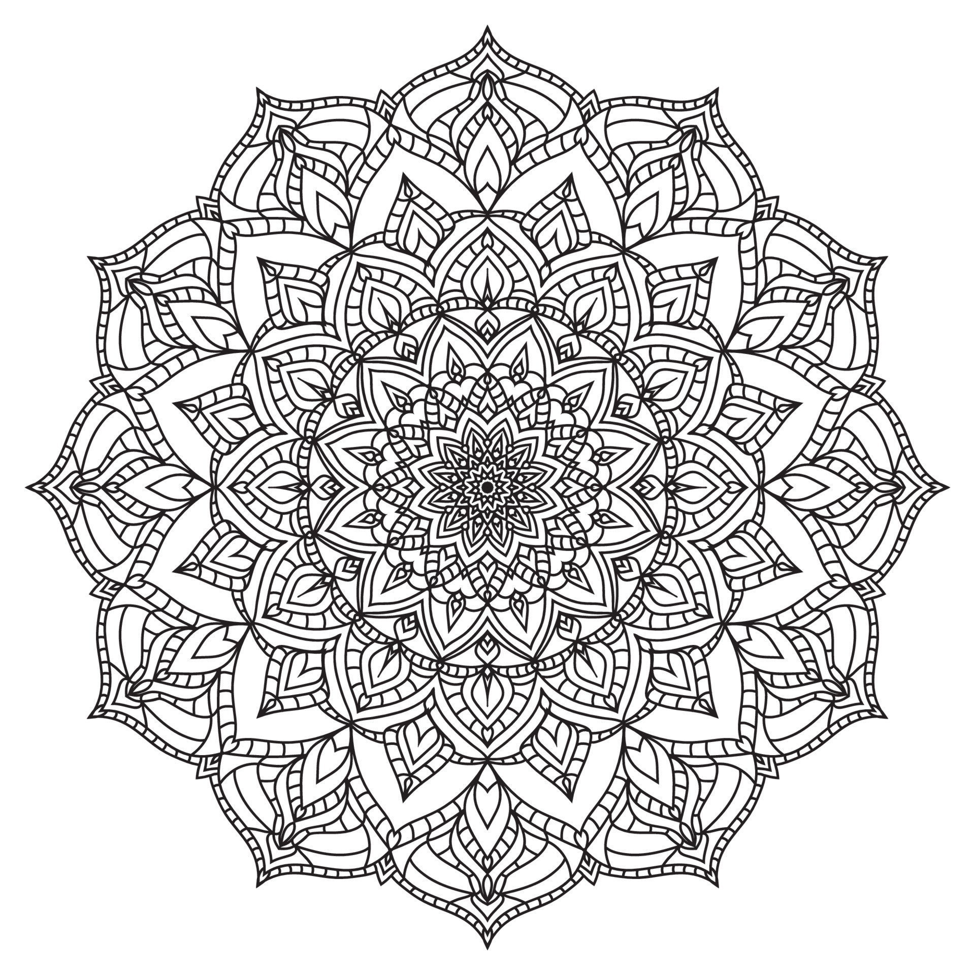 Art Therapy Coloring Pages Mandala Designs
