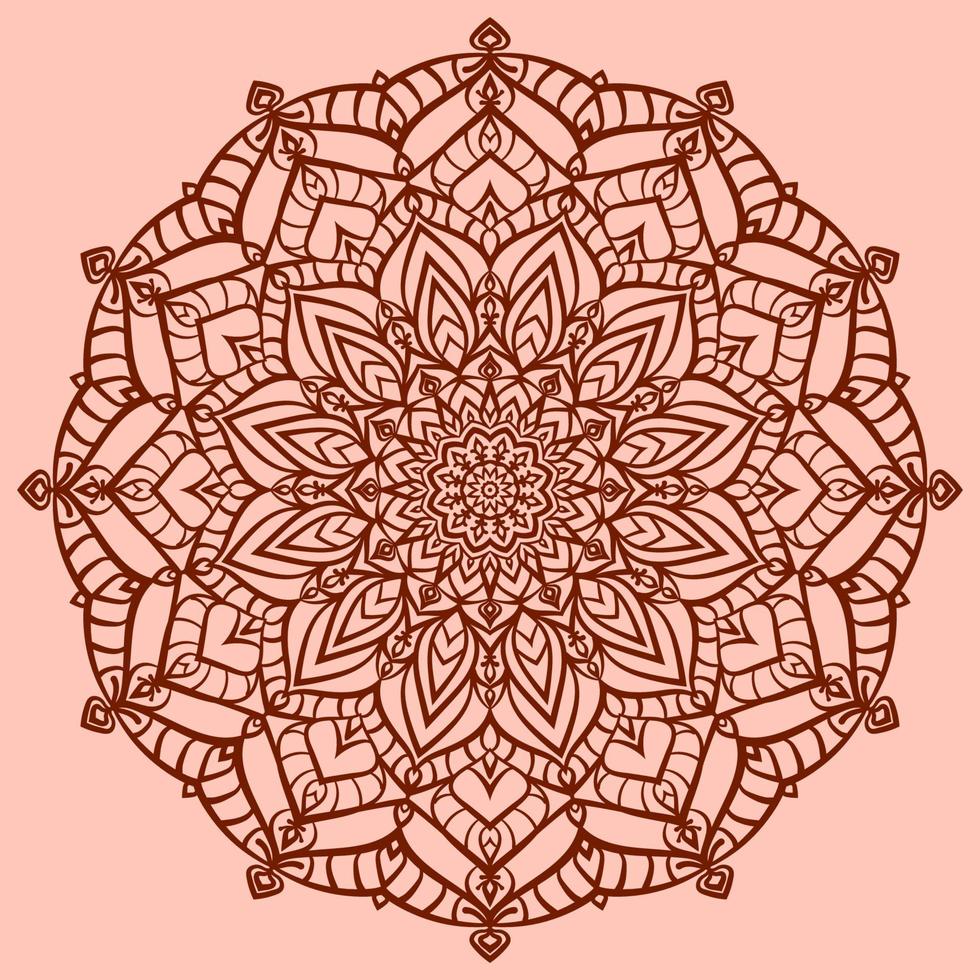 Printmandala art vector abstract round trippy ethnic design for web or print element
