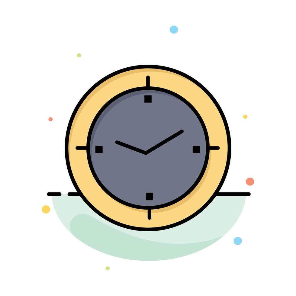 Time Timer Compass Machine Abstract Flat Color Icon Template vector