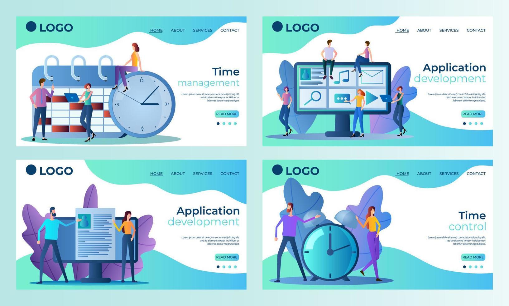 a-set-of-landing-page-templates-time-management-application