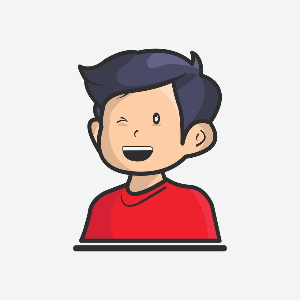 people smiling happy illustration vector