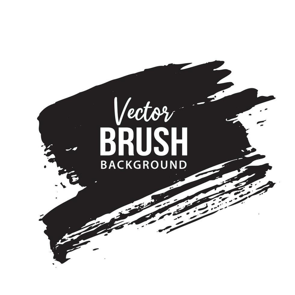 Isolated grunge ink brush stroke vector