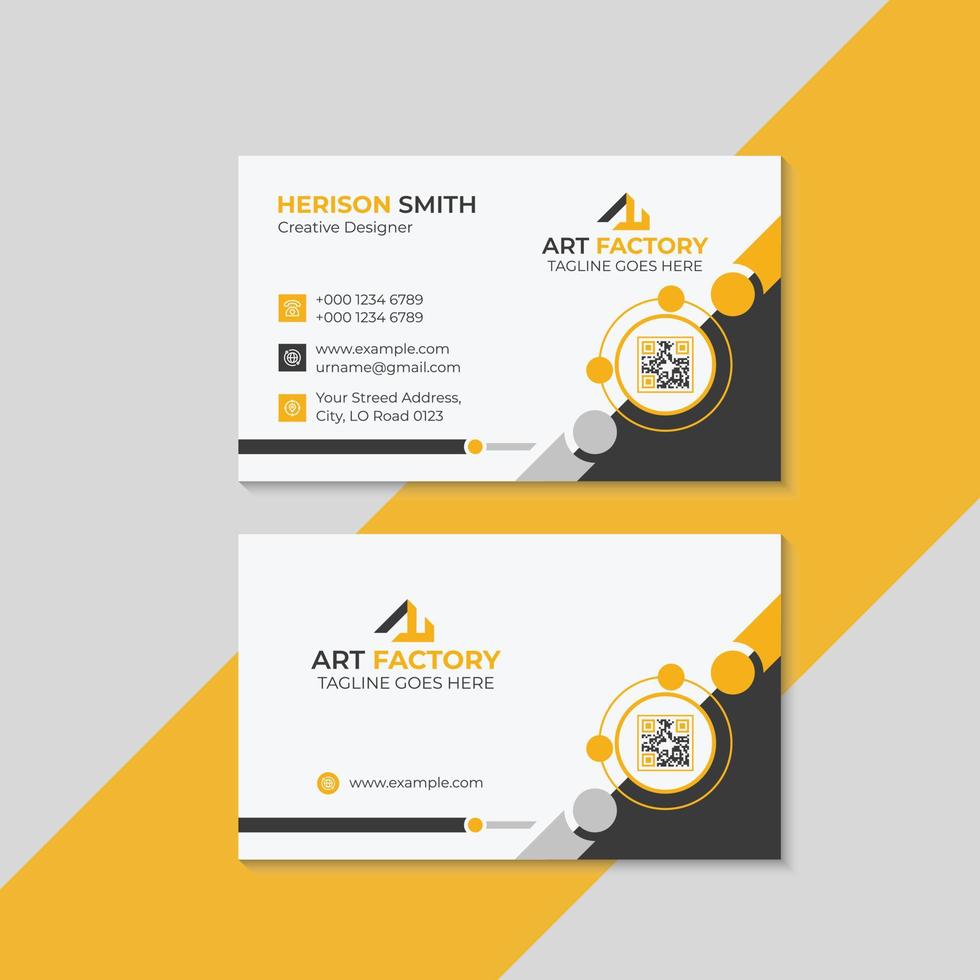 professional business card template vector