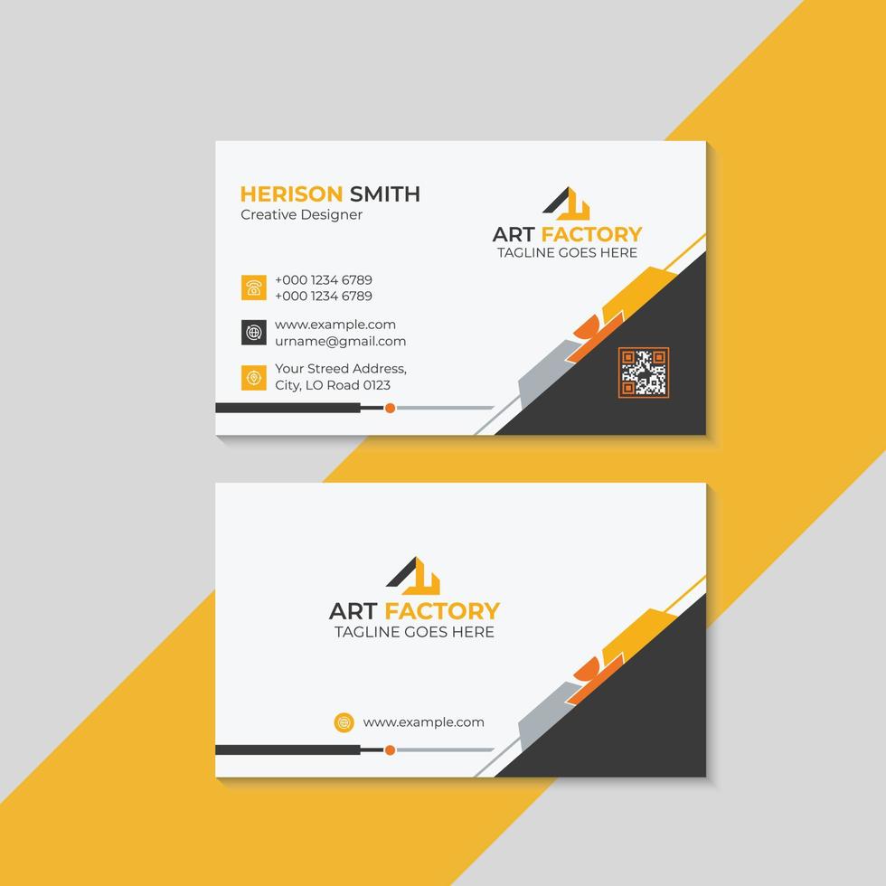 professional business card template vector