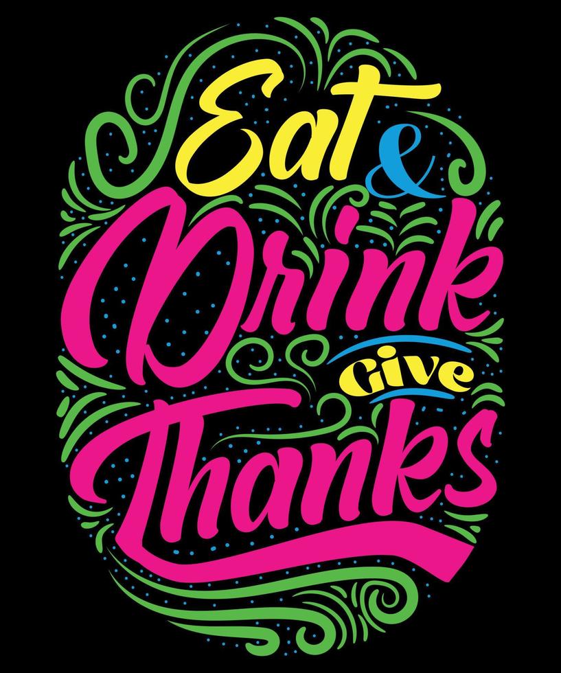Thanks Quotes T-Shirt Design. vector