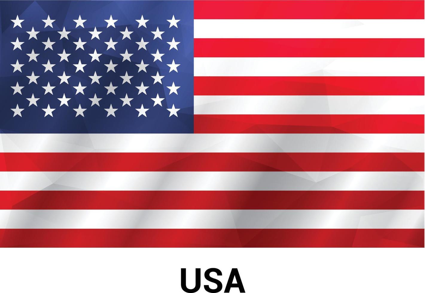vector de diseño de bandera de estados unidos
