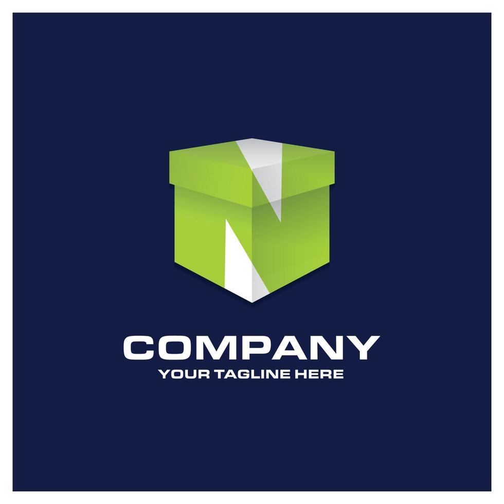 Alphabetical logo design with creative typography vector