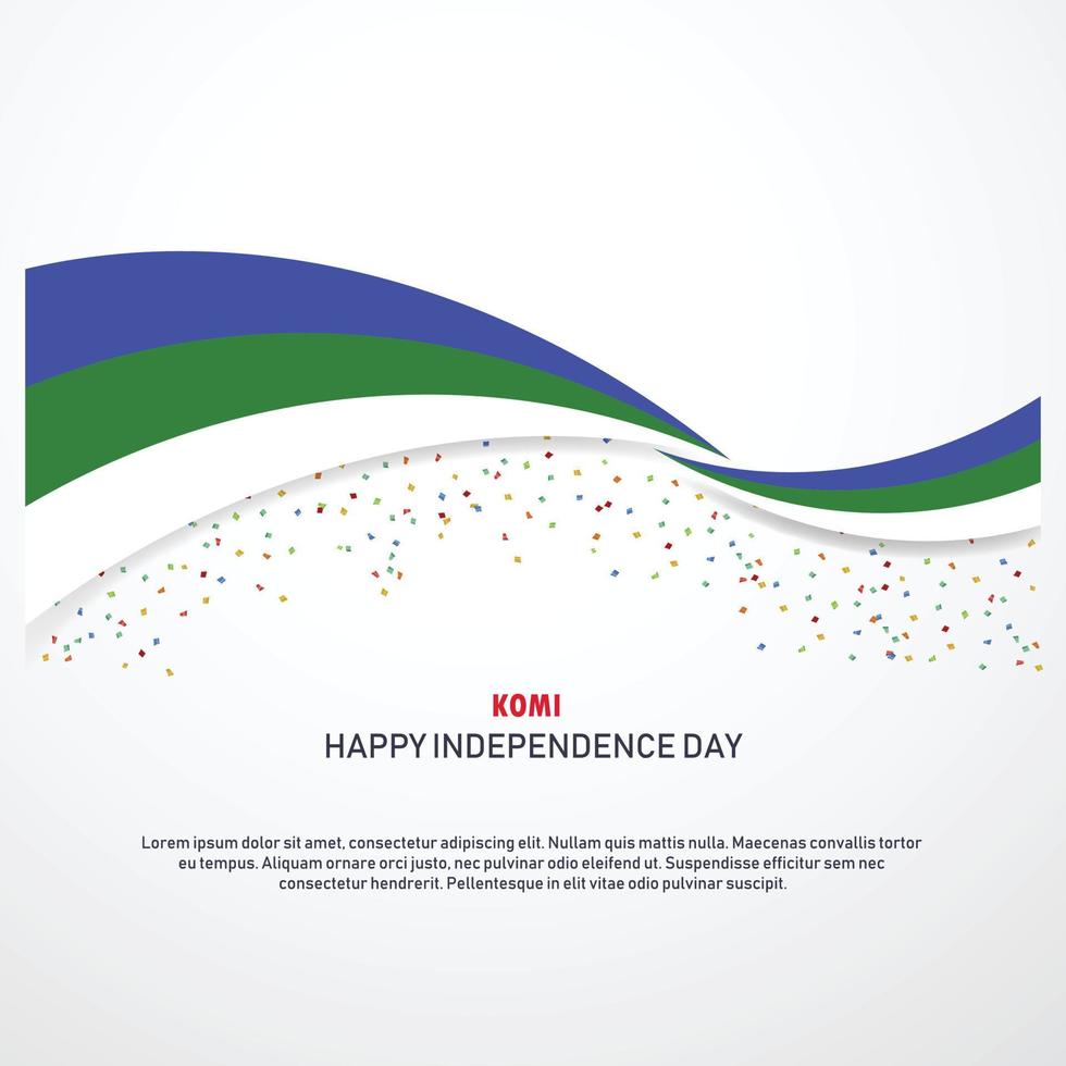 Komi Happy independence day Background vector