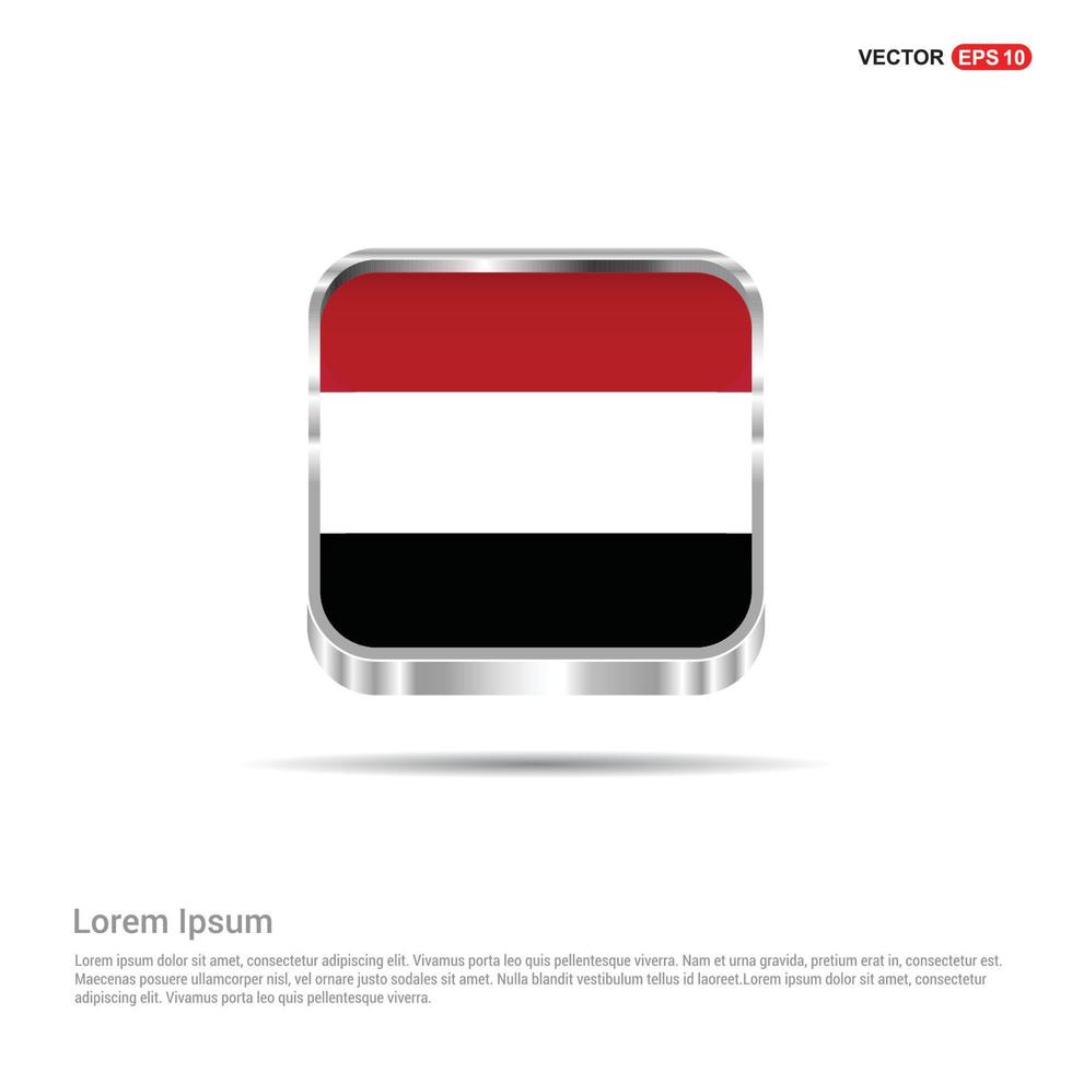 Yemen flag design vector