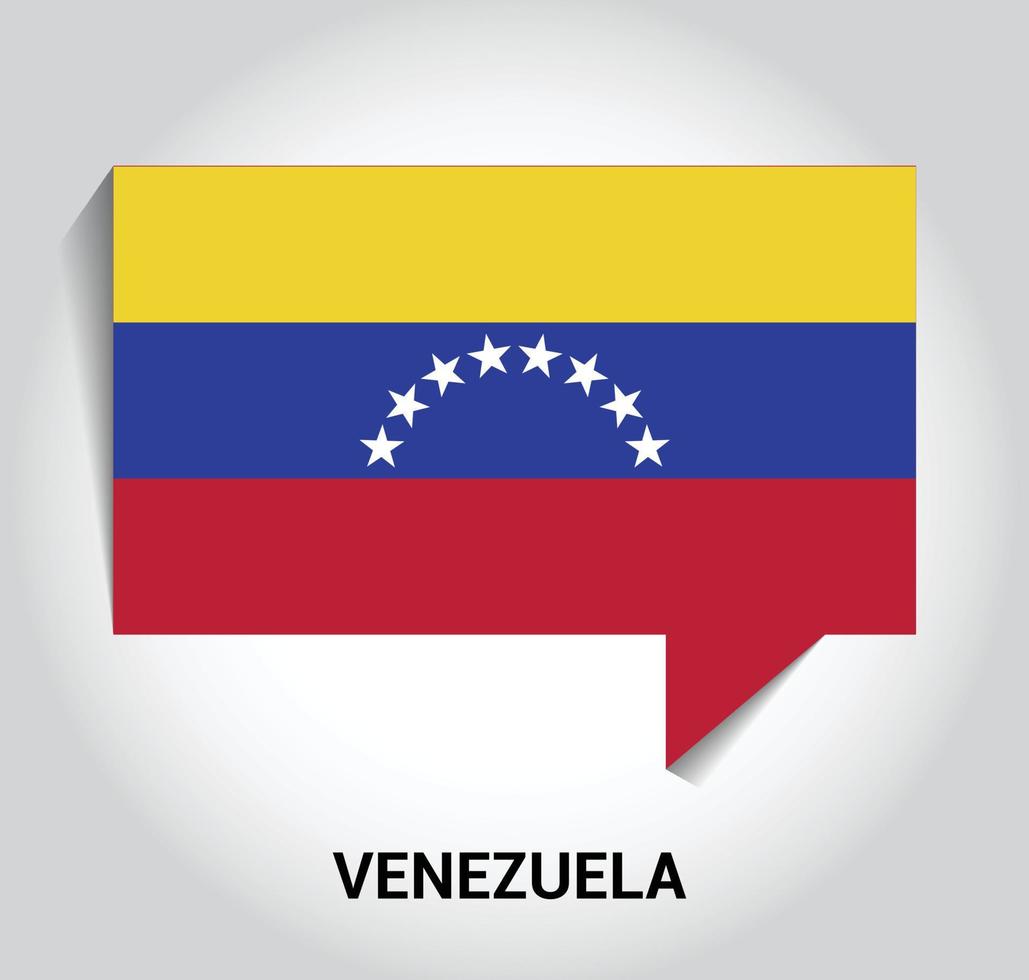 Venezuela flag design card  vector