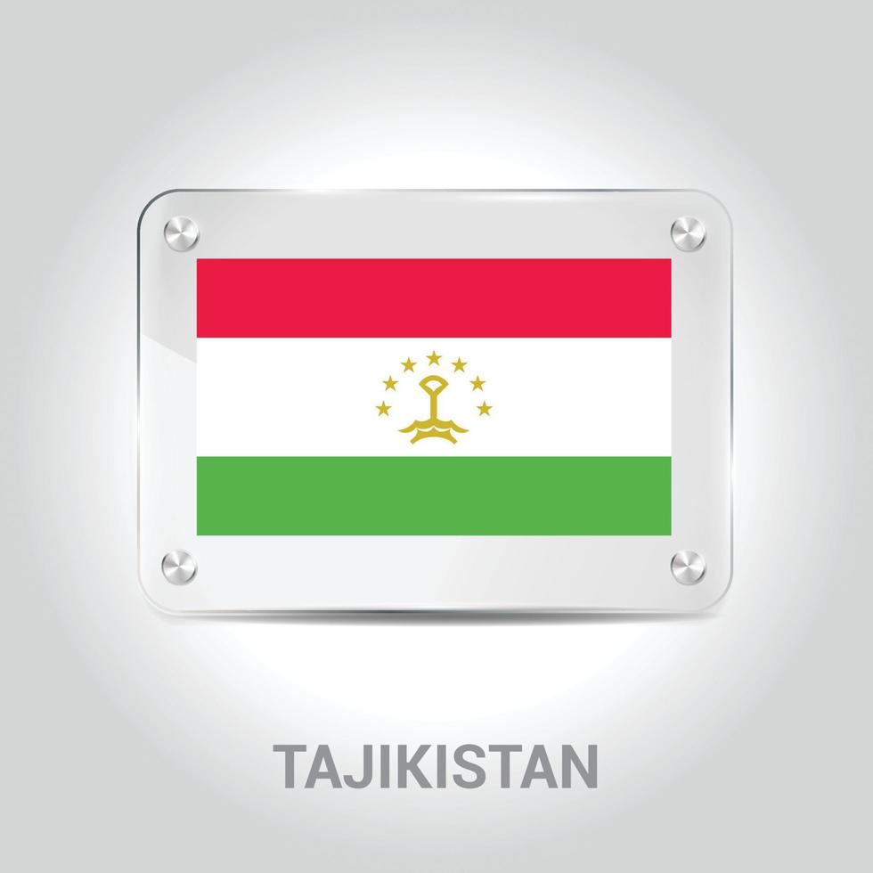 Tajikistan flag design vector