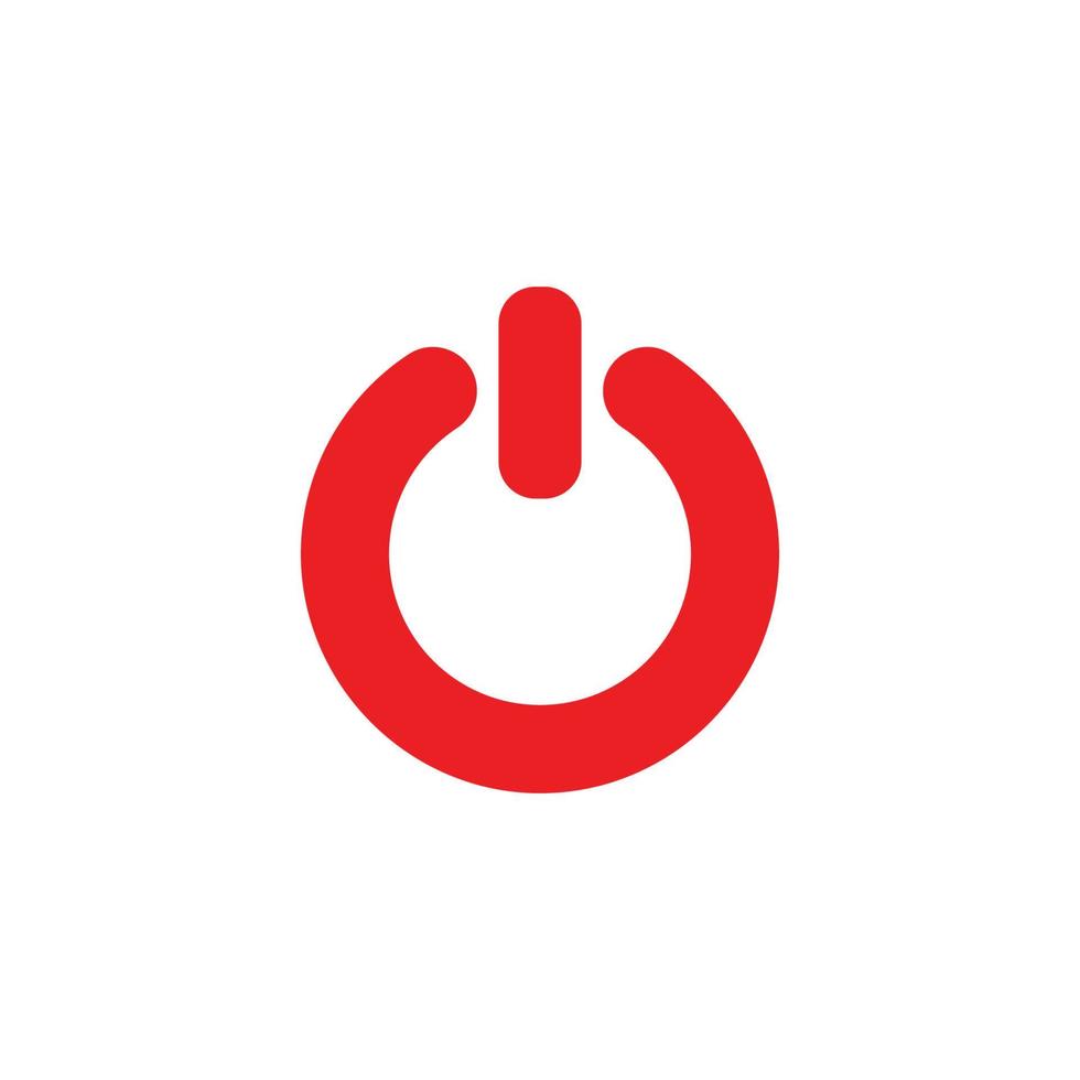 Power button icon vector