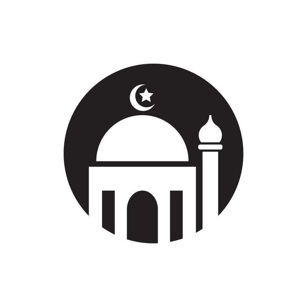 símbolo y logotipo islámico vector