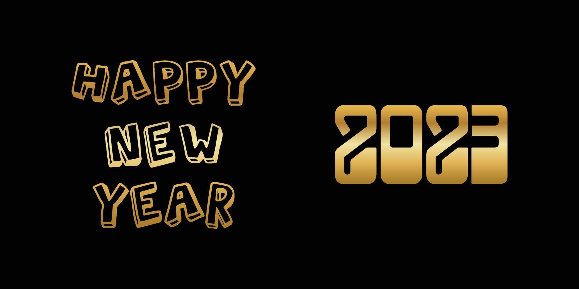 happy new year 2023. event happy new year, new year font, Vector illustration.