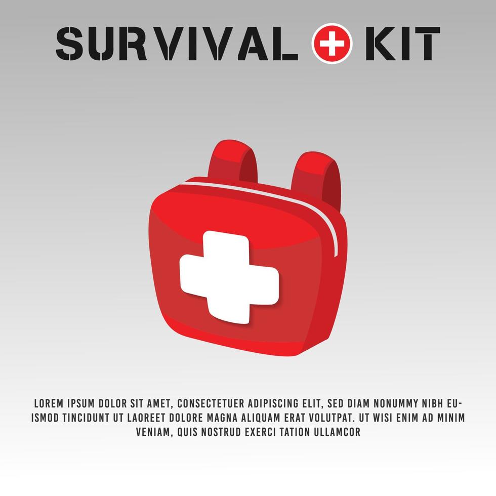 survival kit logo vector