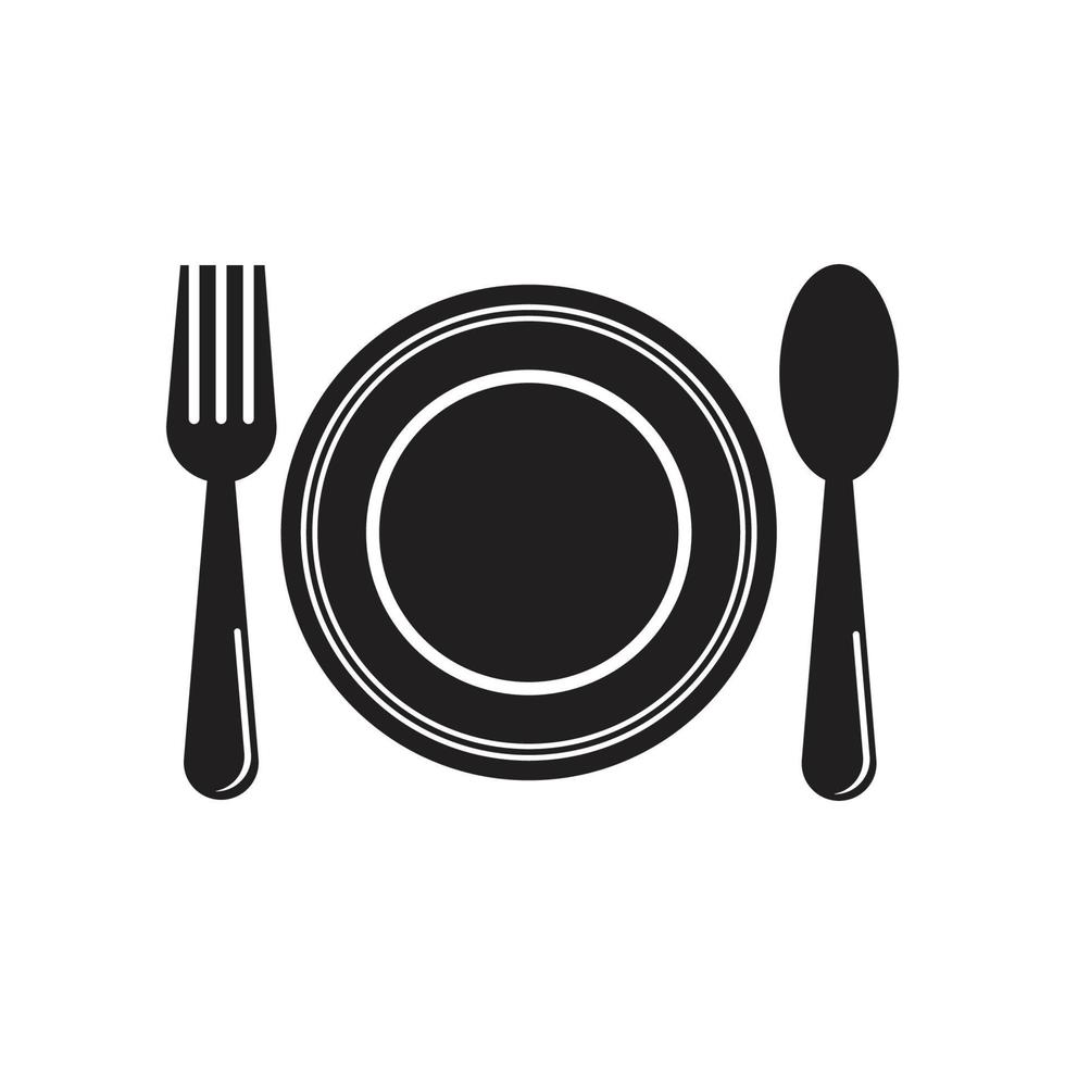 Cutlery vector icon illustration sign