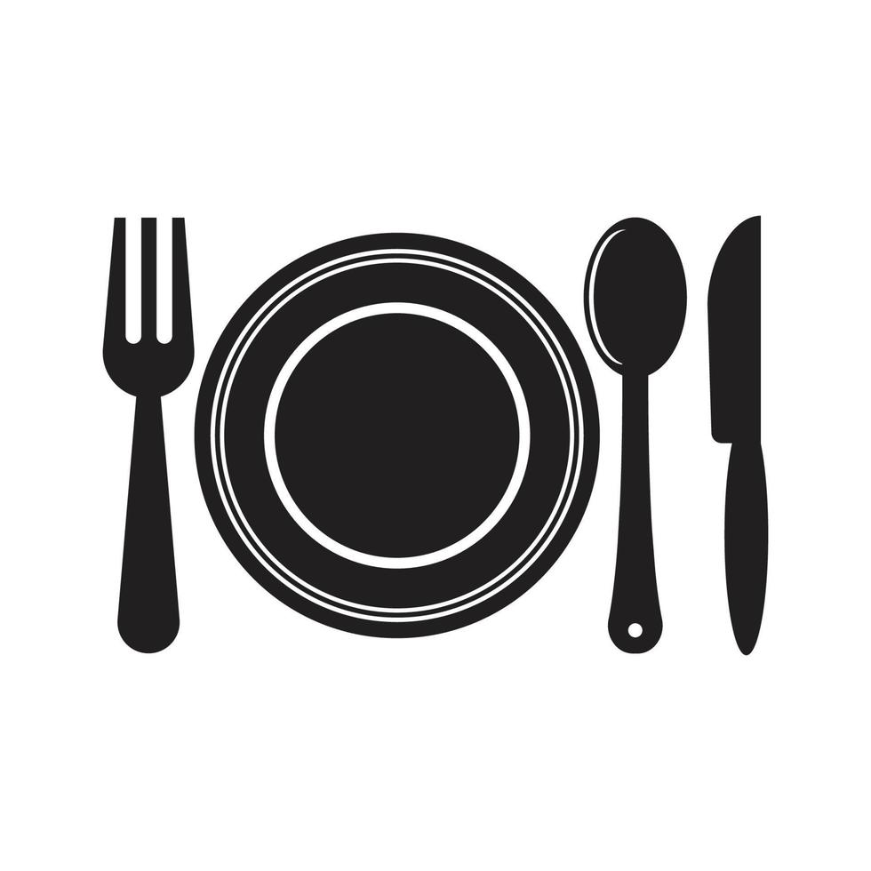 Cutlery vector icon illustration sign