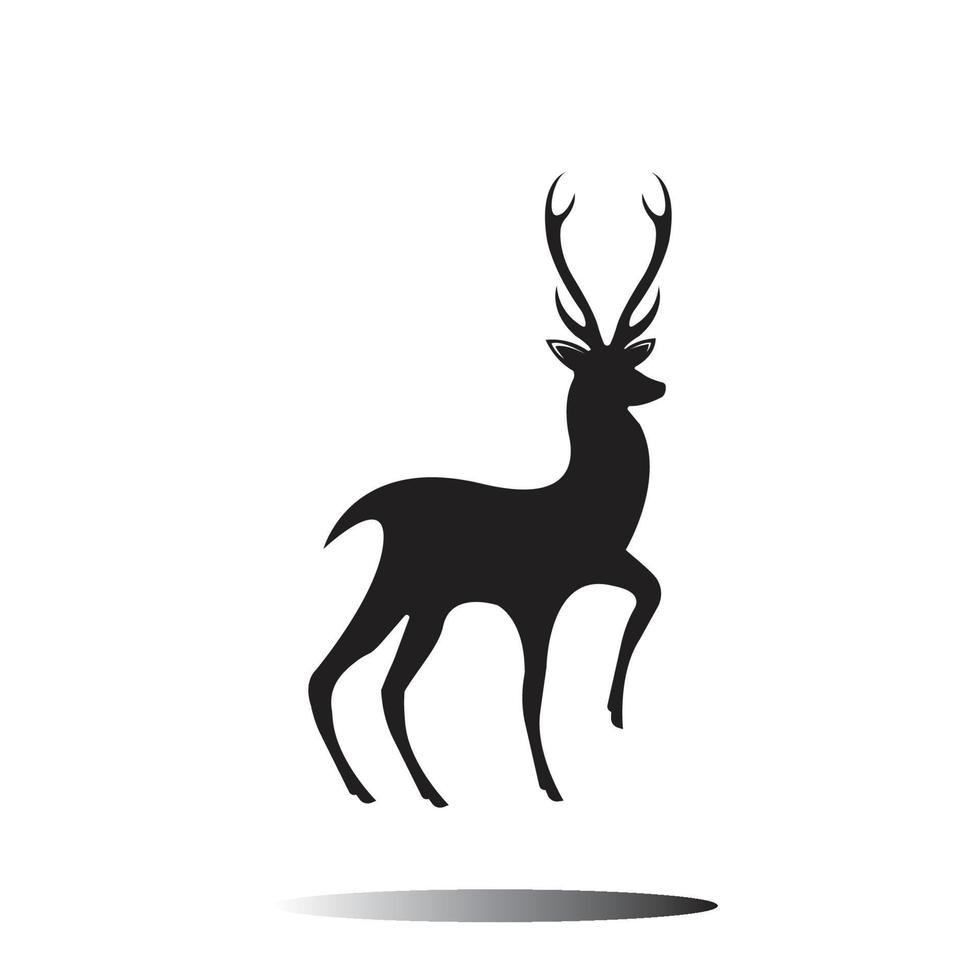 logo de cabeza de venado vector