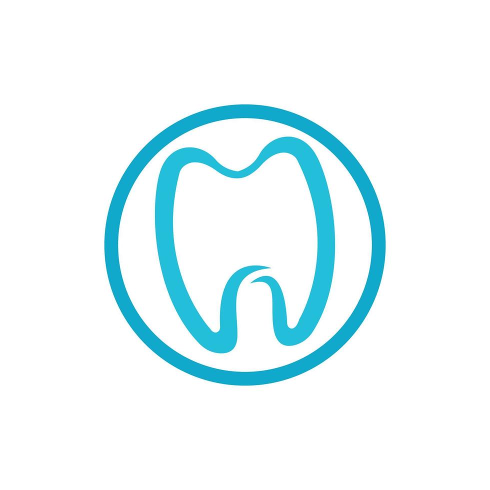 Ilustración de vector de plantilla de logotipo dental