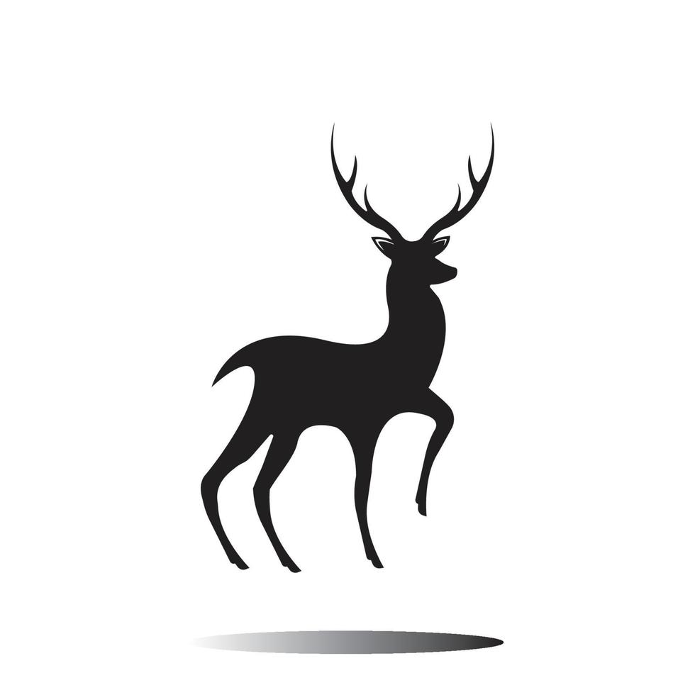 logo de cabeza de venado vector