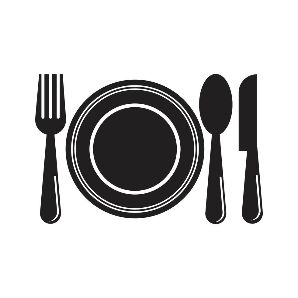 Cutlery vector icon illustration sign