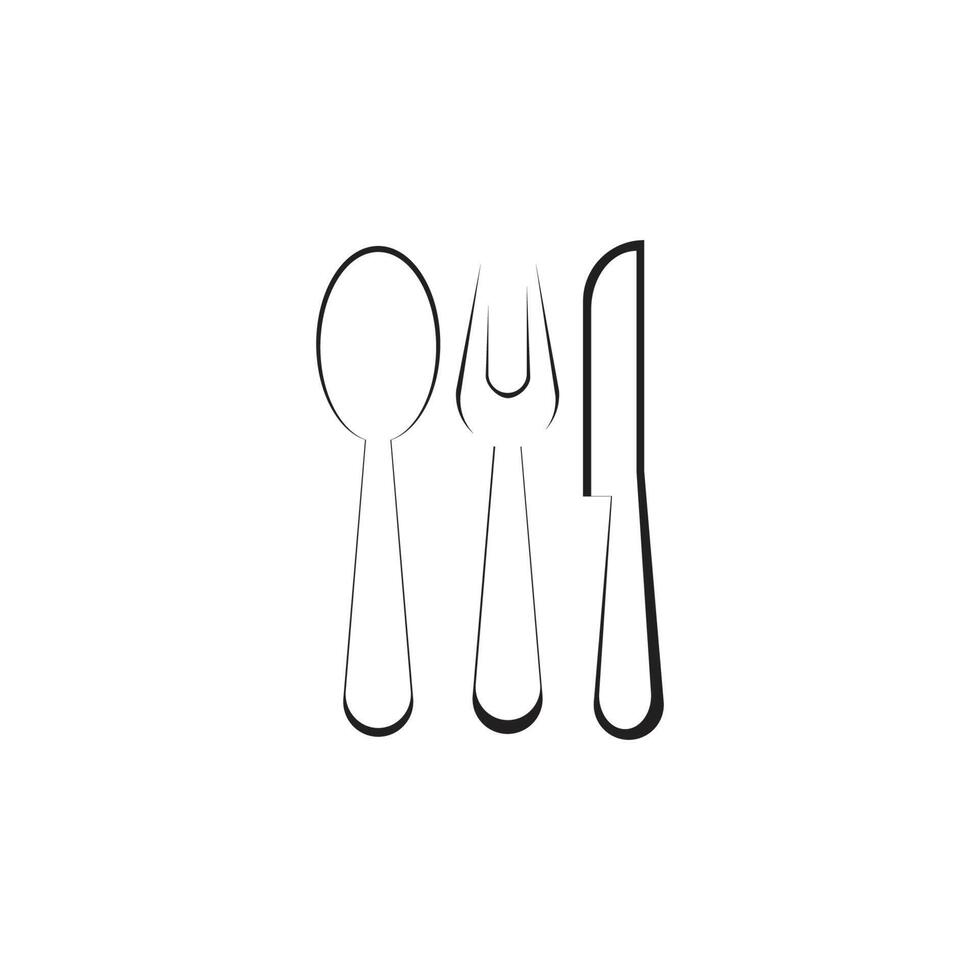 Cutlery vector icon illustration sign 13337618 Vector Art at Vecteezy