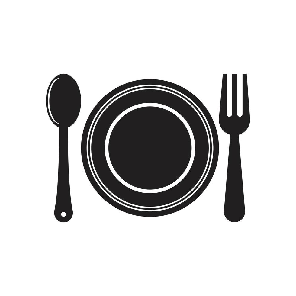 Cutlery vector icon illustration sign