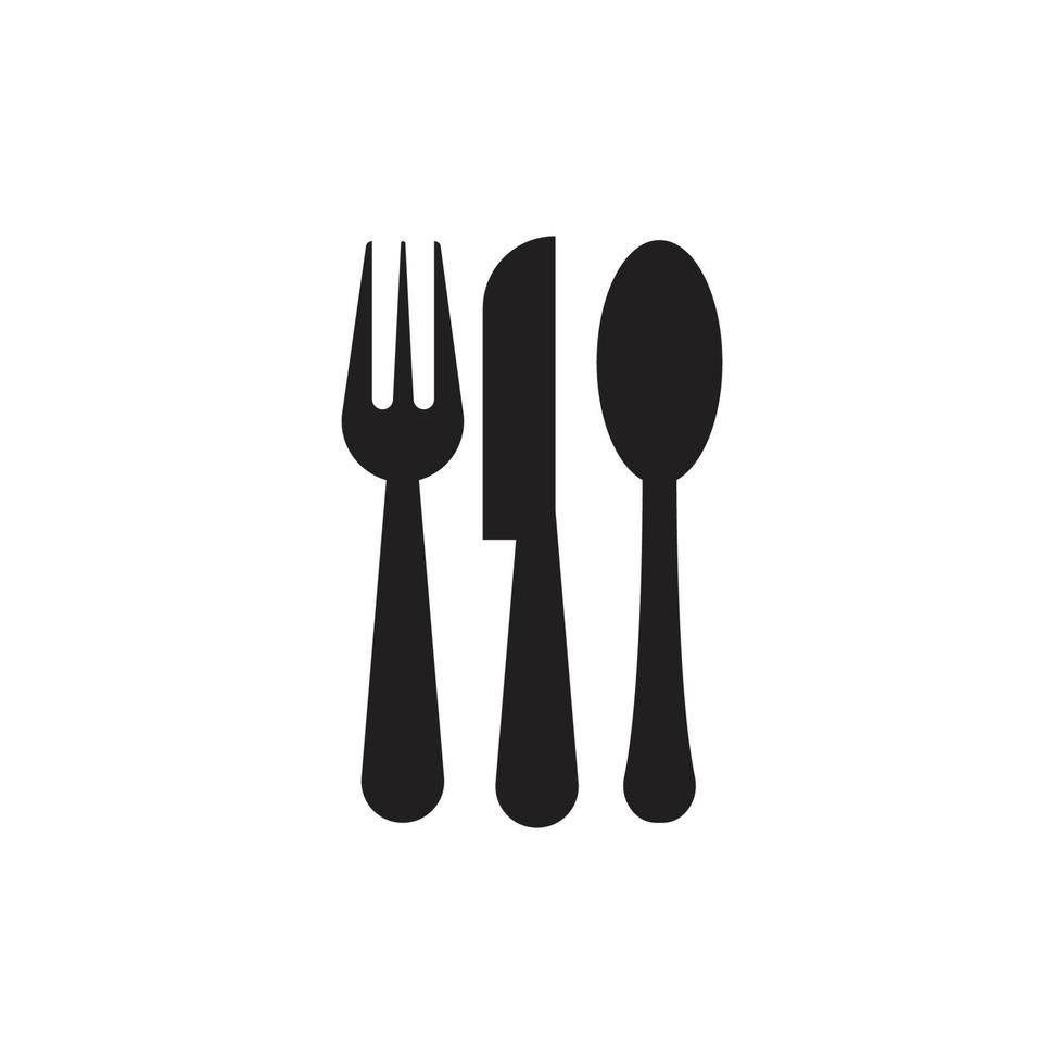 Cutlery vector icon illustration sign