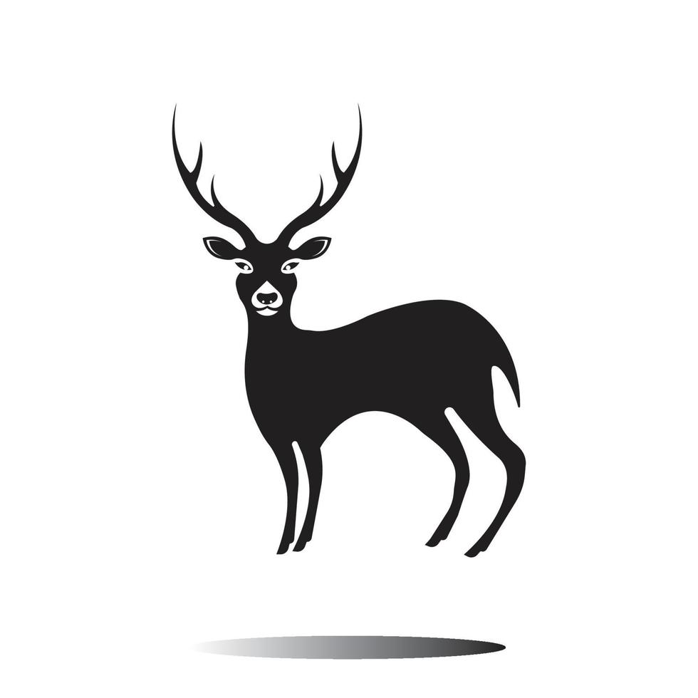 logo de cabeza de venado vector