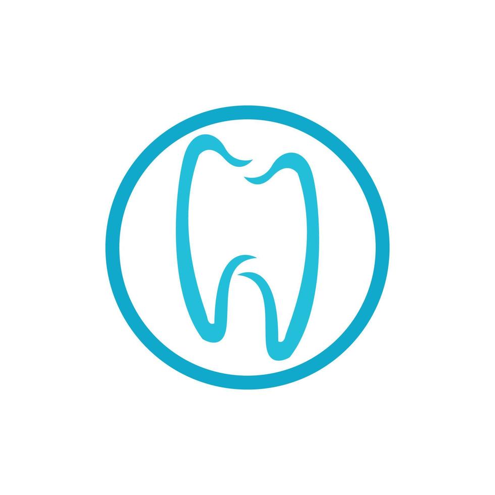 Ilustración de vector de plantilla de logotipo dental