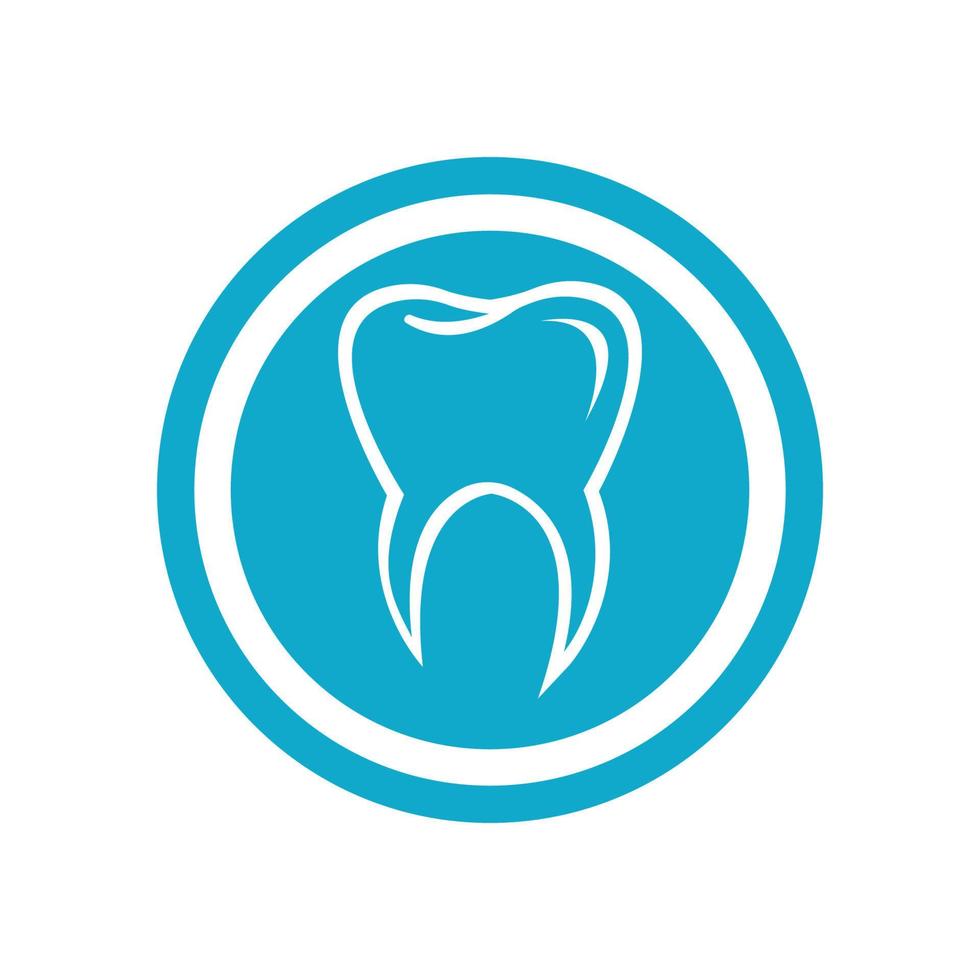 Ilustración de vector de plantilla de logotipo dental