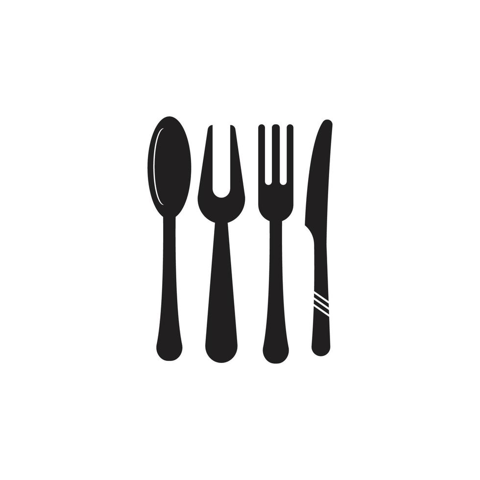 Cutlery vector icon illustration sign