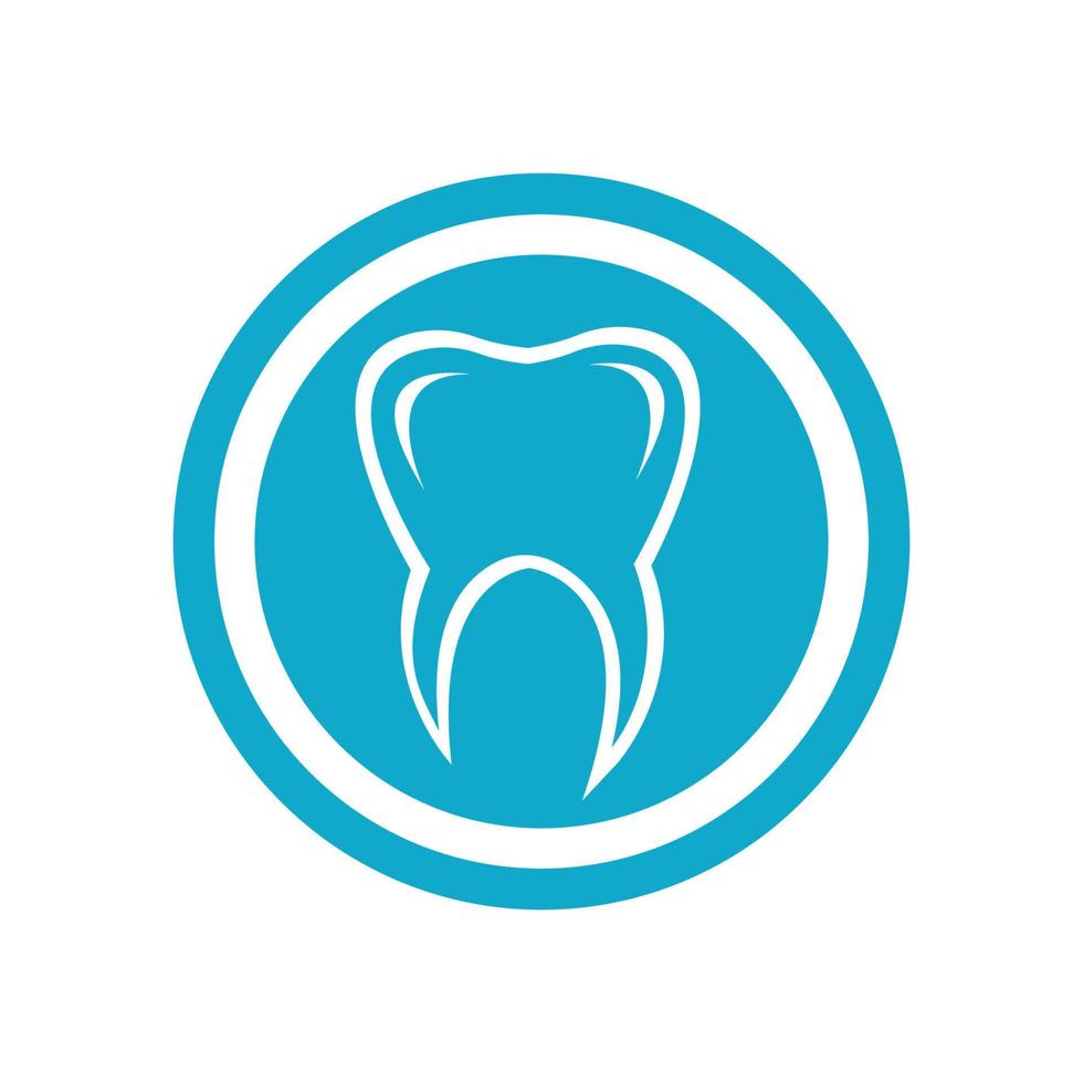 Ilustración de vector de plantilla de logotipo dental