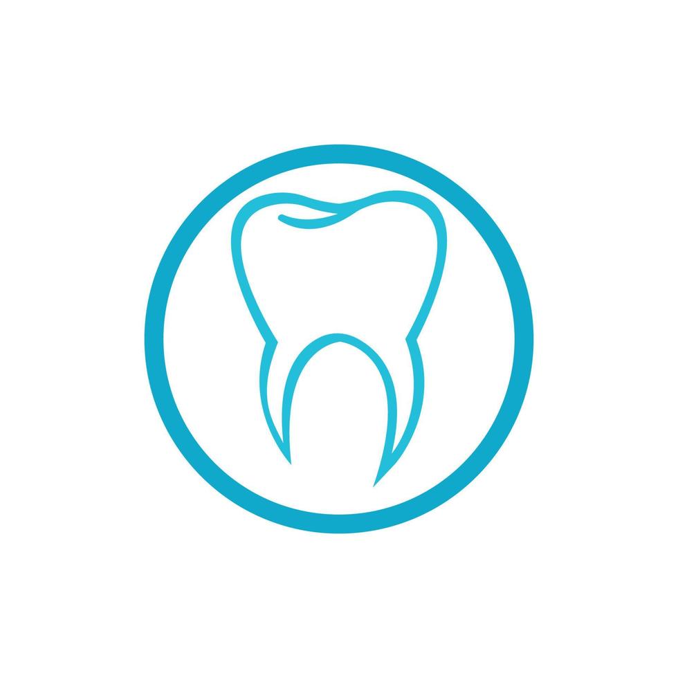 Ilustración de vector de plantilla de logotipo dental