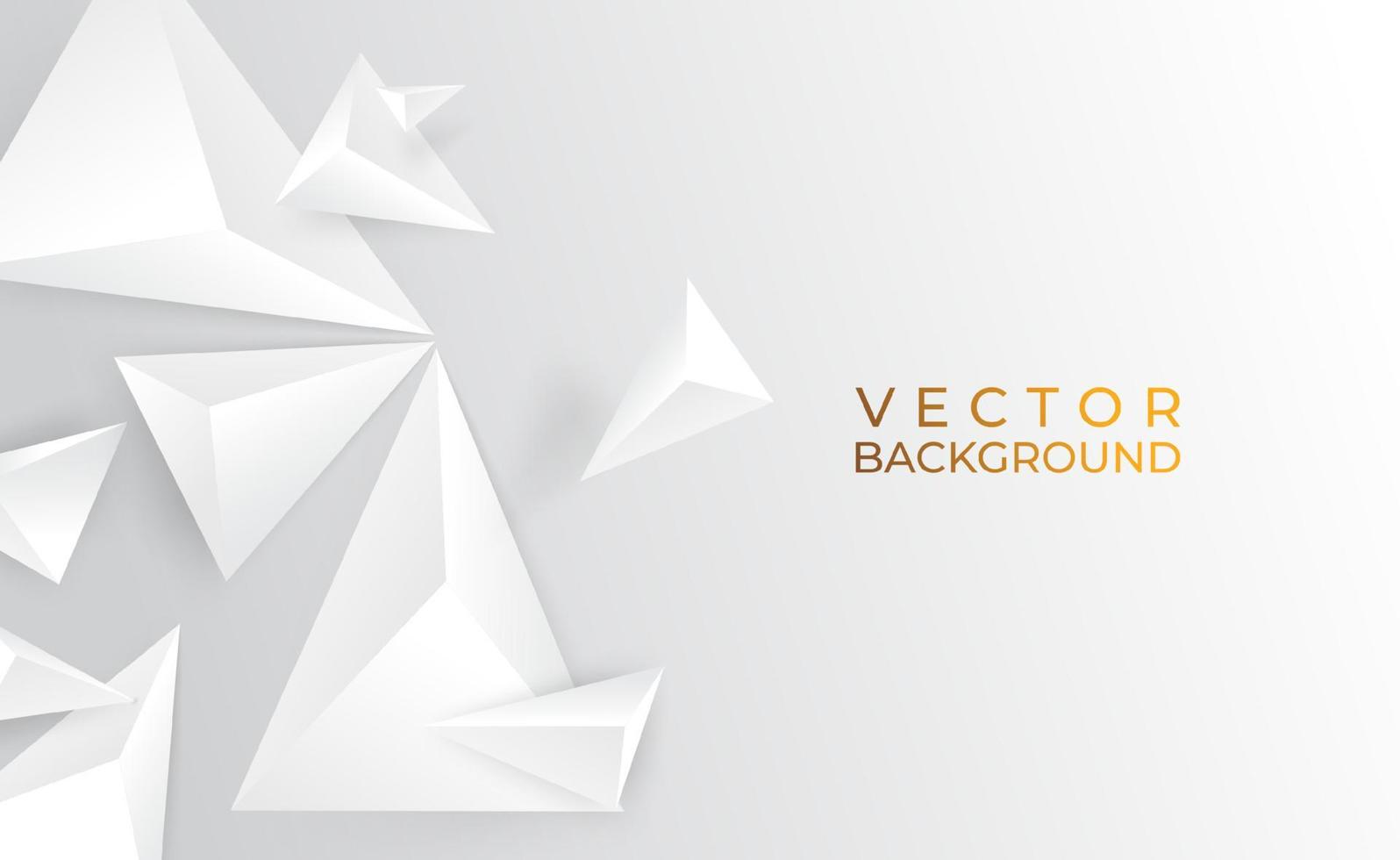 Vector background abstract polygon triangles on white background.