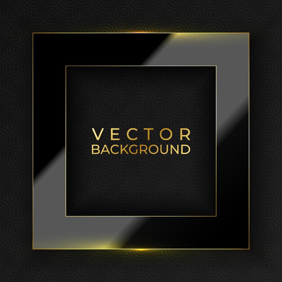 Abstract black and gold luxury background vector illustration.