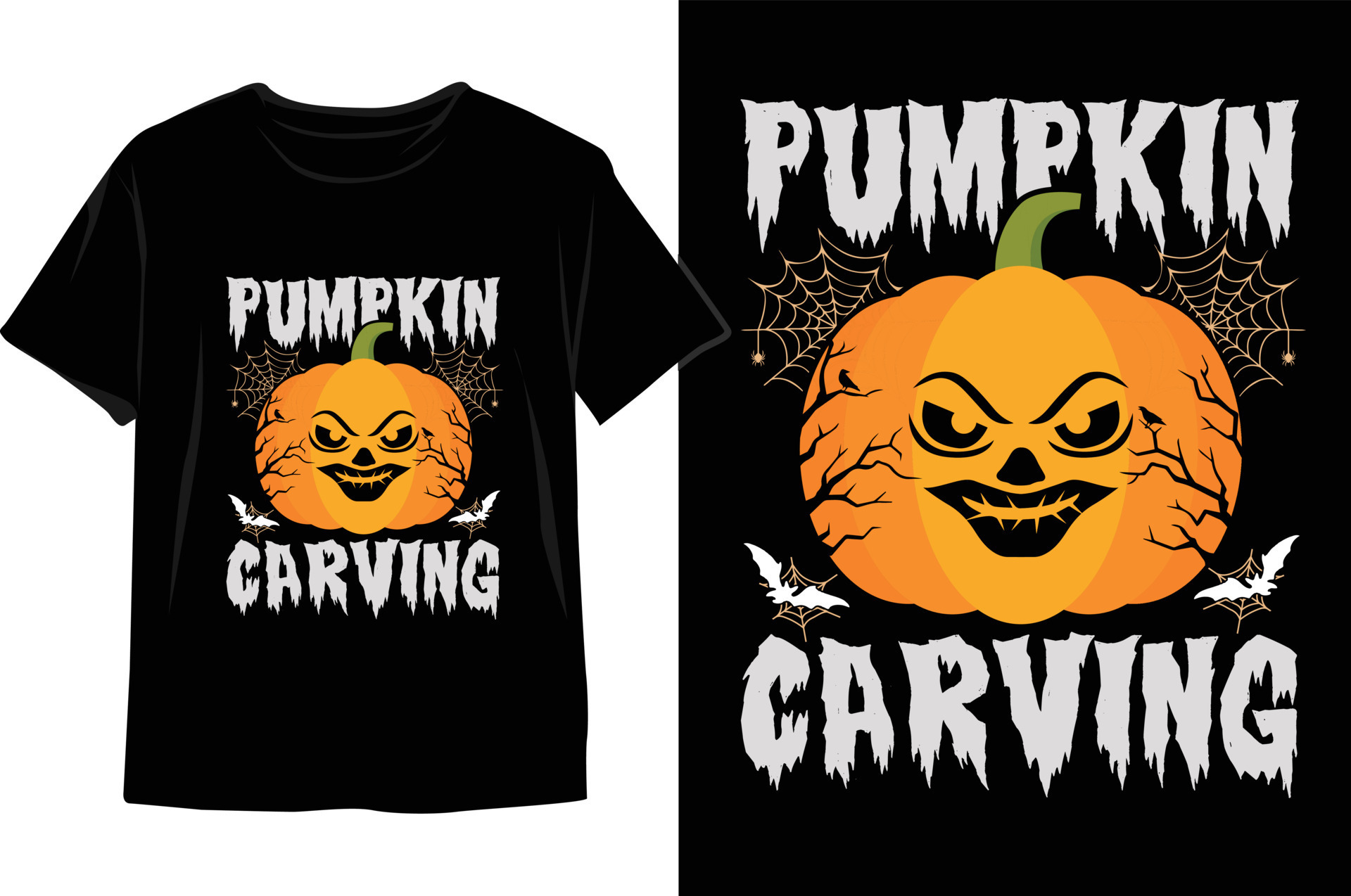 Premium Vector  Halloween pumpkin t shirt design