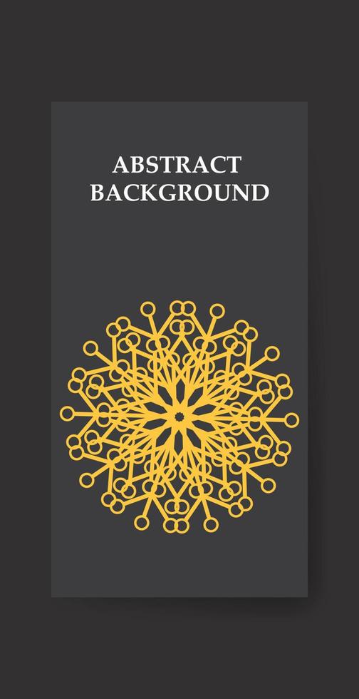 dark abstract card illustration golden vector