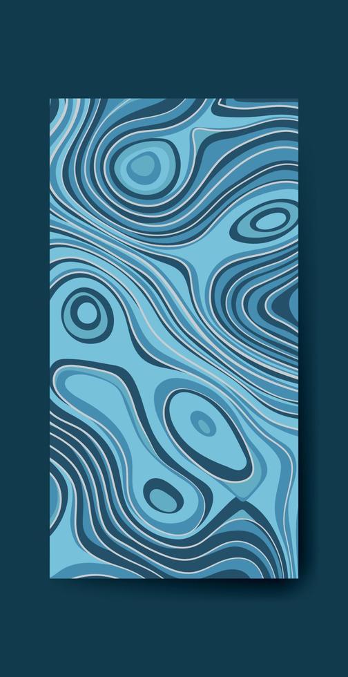 wave patter illustration vector art blue