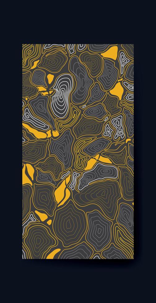 ola líquido ilustración oro arte vector