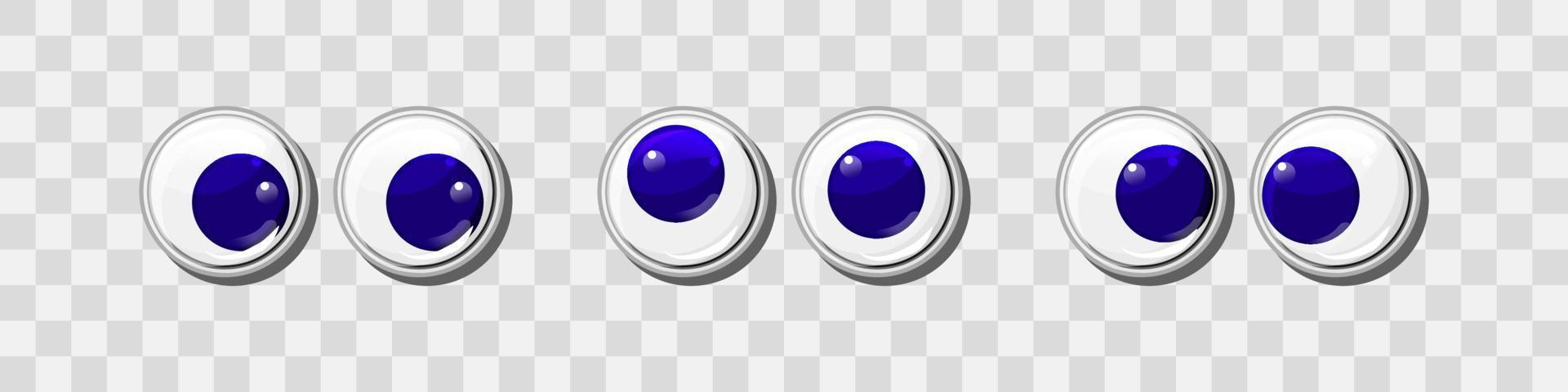 ojos de plástico divertidos azules para juguetes, títeres y muñecas juego de vectores de caracteres. globos oculares redondos. dibujos animados diseño artesanal y elementos de diseño de costura. 13338024 Vector en Vecteezy ojos de plástico divertidos azules para juguetes, títeres y muñecas juego de vectores de caracteres. globos oculares redondos. dibujos animados diseño artesanal y elementos de diseño de costura. 13338024 Vector en Vecteezy