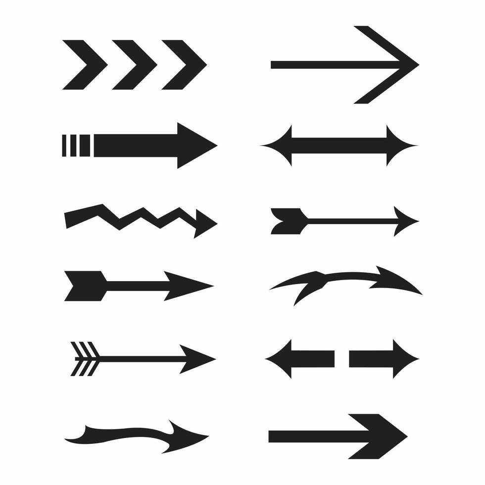 Set of Arrow Symbol vector