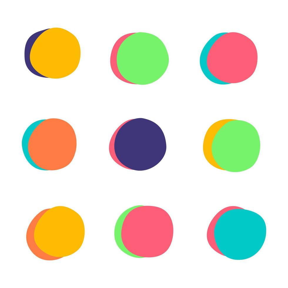 coloridos círculos abstractos vector