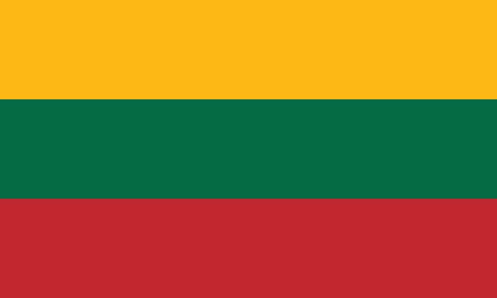 Flag of Lithuania vector illustration