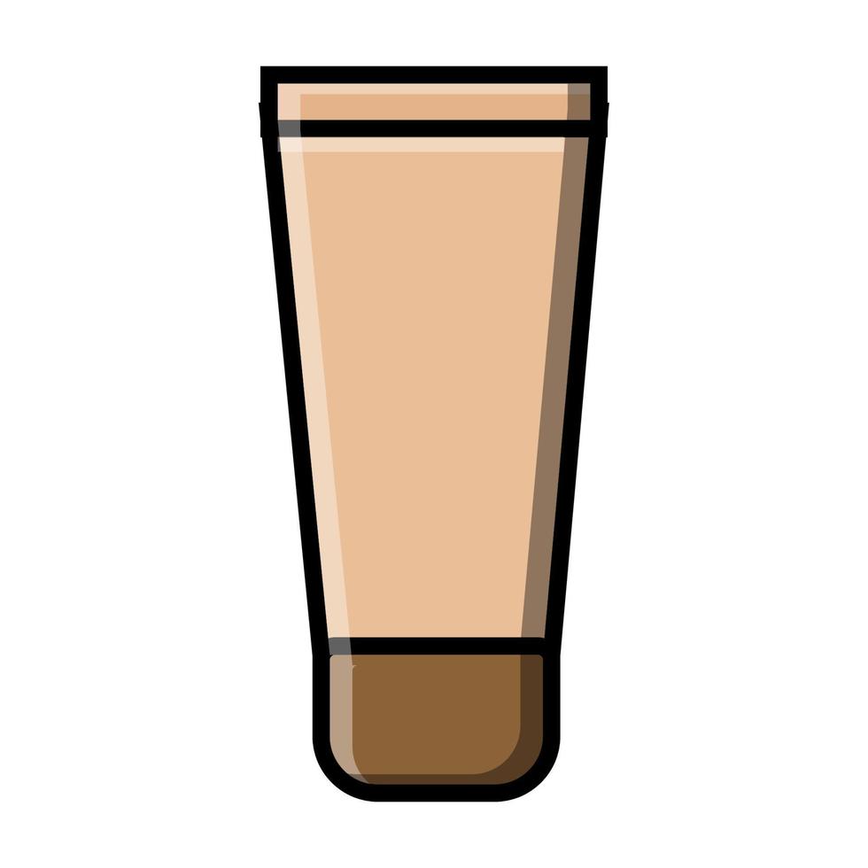 Beautiful flat icon of hand and foot cream of fashionable glamorous for beauty guidance and manicure isolated on a white background. Vector illustration