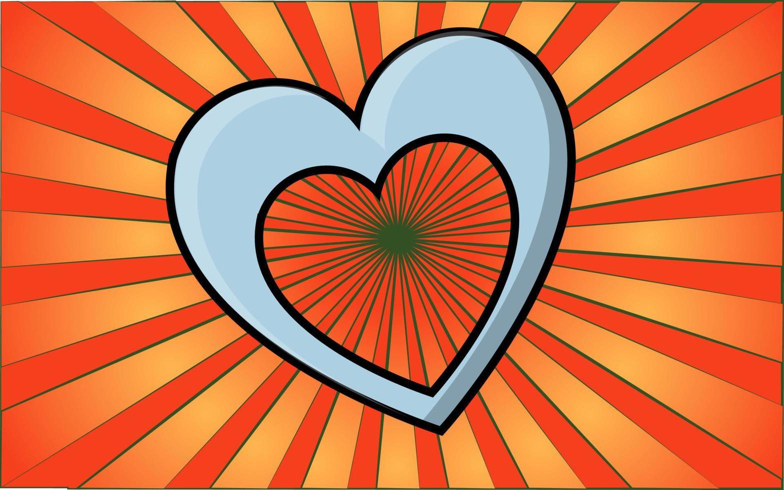 Simple flat icon of a beautiful  hearts for the feast of love Valentine's Day or March 8th. Vector illustration