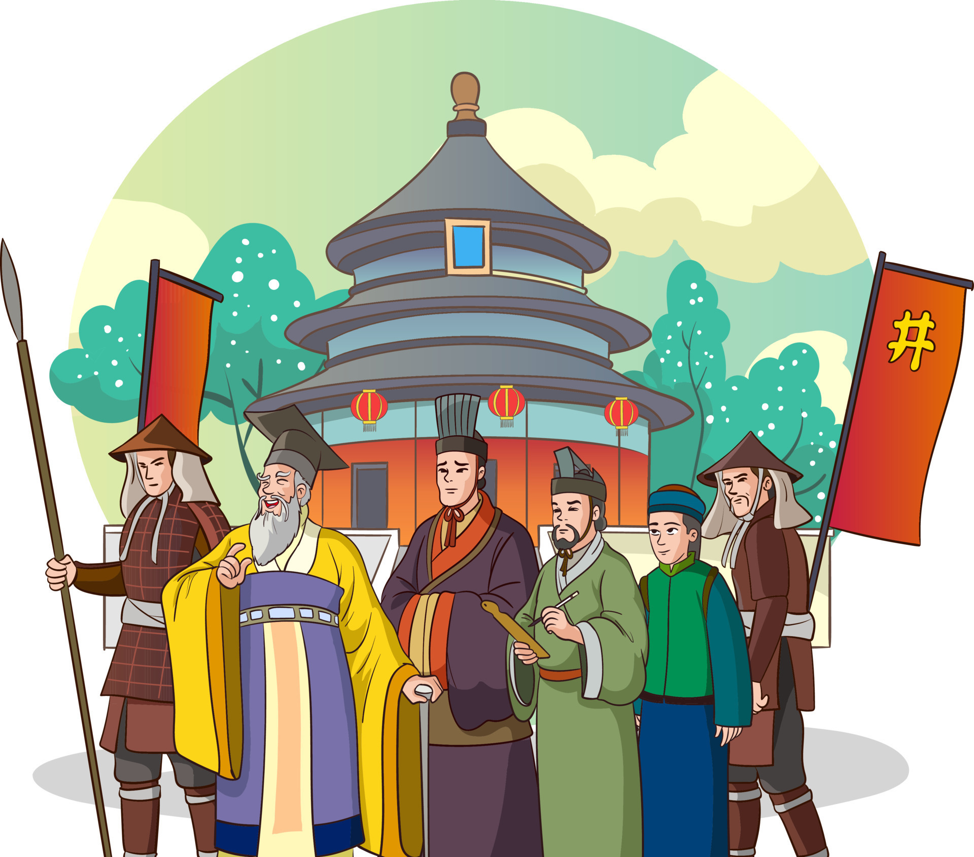 Japanese, Chinese, Mongolian Khan. Eastern warrior sitting in lotus position on the ground. Oriental man in helmet and with bow and sword. Cartoon cute character. Isolated 13339143 Vector Art at Vecteezy Japanese, Chinese, Mongolian Khan. Eastern warrior sitting in lotus position on the ground. Oriental man in helmet and with bow and sword. Cartoon cute character. Isolated 13339143 Vector Art at Vecteezy