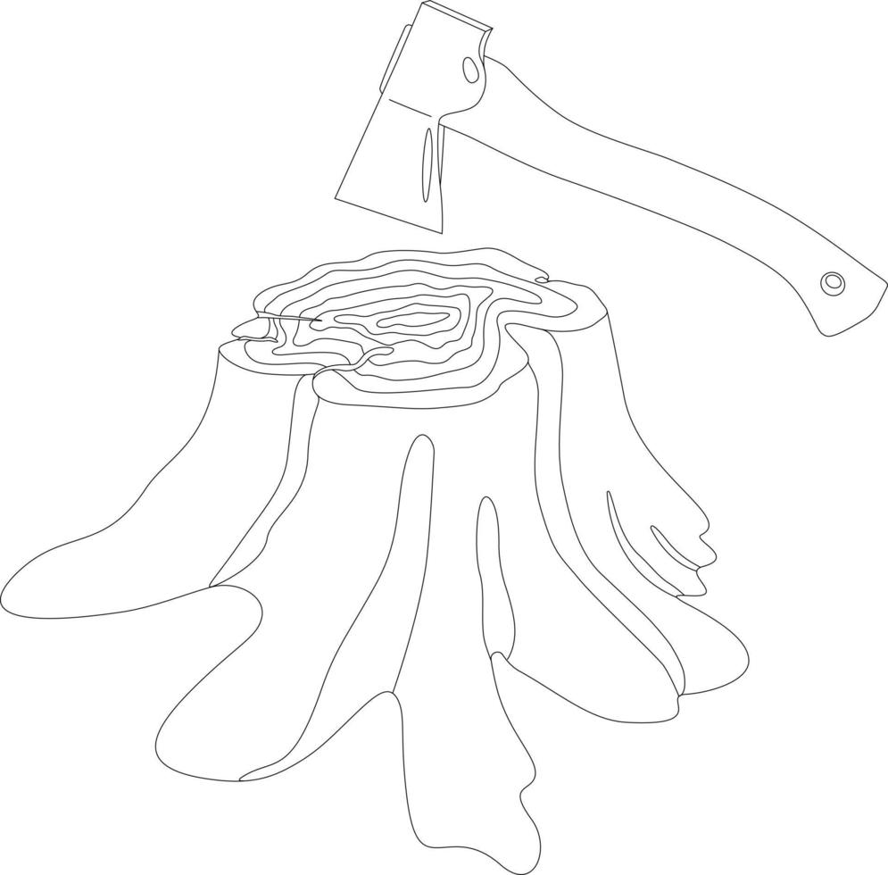 Deforestation. Trees Stump and Deforestation Background , Forest and Environment, Global Warming. cutting down trees, environmental pollution and ecological problems. Landscape of dead nature with cut vector